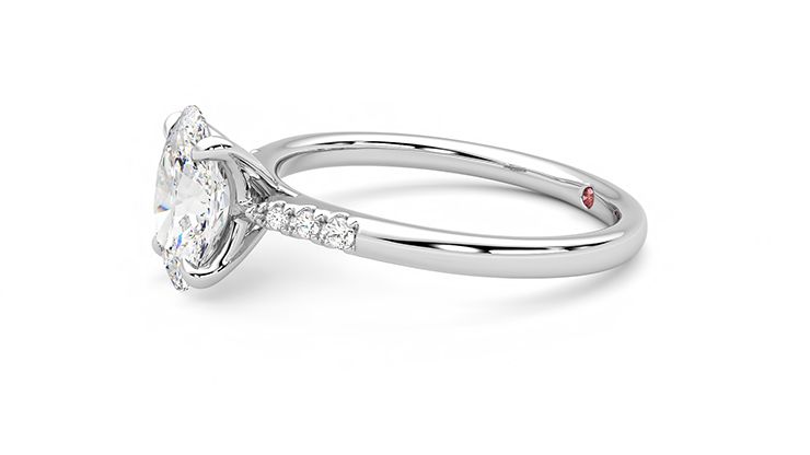 Taylor & Hart Lissome Oval Engagement Ring 360 degree image 22