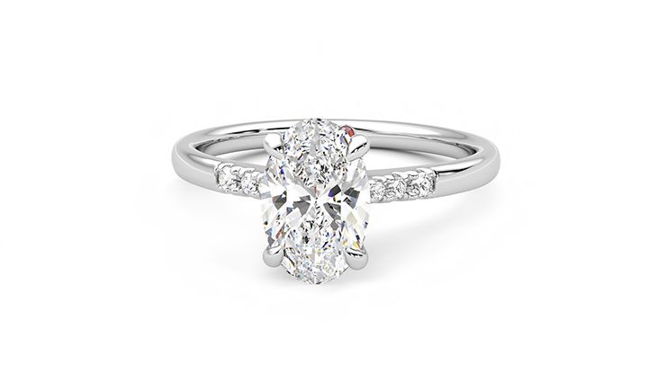 Taylor & Hart Lissome Oval Engagement Ring 360 degree image 28