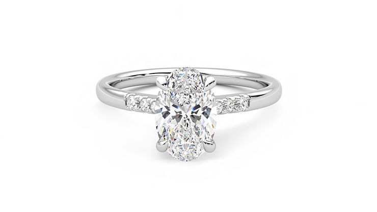 Taylor & Hart Lissome Oval Engagement Ring 360 degree image 29