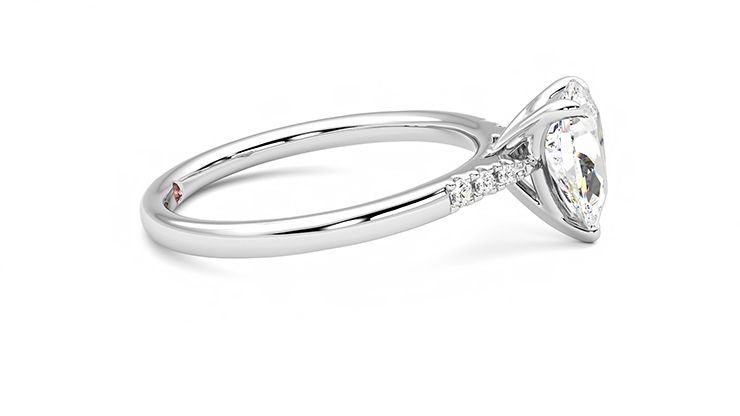 Taylor & Hart Lissome Pear Engagement Ring 360 degree image 9