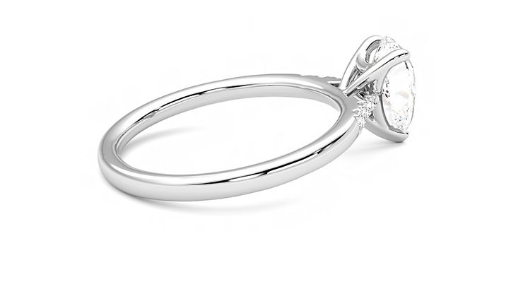 Taylor & Hart Lissome Pear Engagement Ring 360 degree image 11