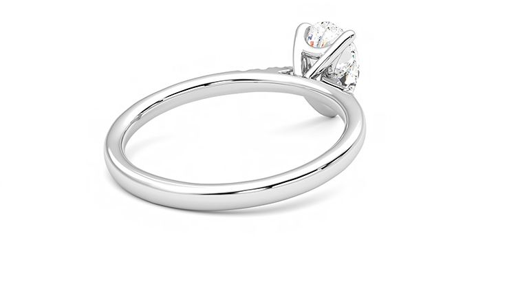 Taylor & Hart Lissome Pear Engagement Ring 360 degree image 13