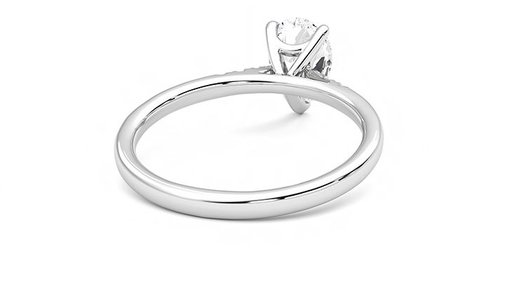 Taylor & Hart Lissome Pear Engagement Ring 360 degree image 14
