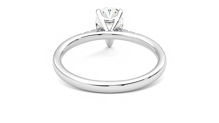 Taylor & Hart Lissome Pear Engagement Ring 360 degree image 15