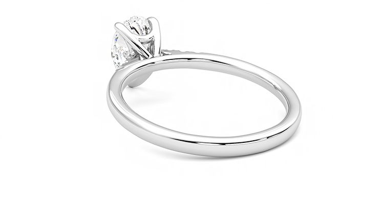 Taylor & Hart Lissome Pear Engagement Ring 360 degree image 17