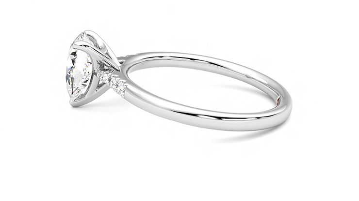 Taylor & Hart Lissome Pear Engagement Ring 360 degree image 20