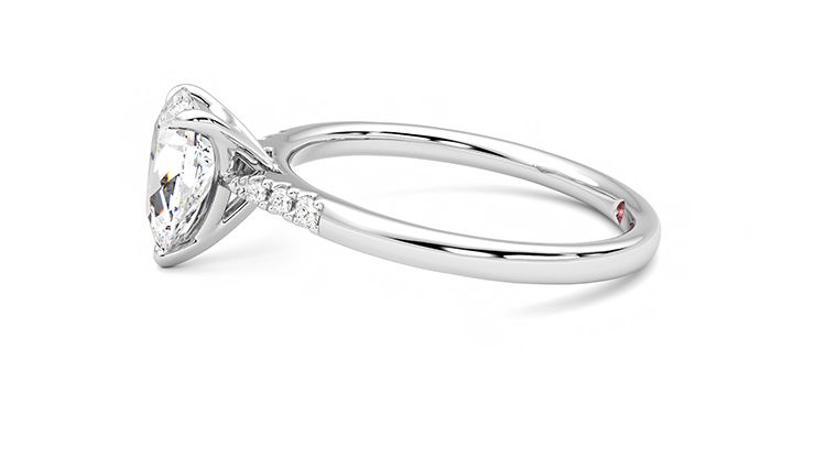 Taylor & Hart Lissome Pear Engagement Ring 360 degree image 21