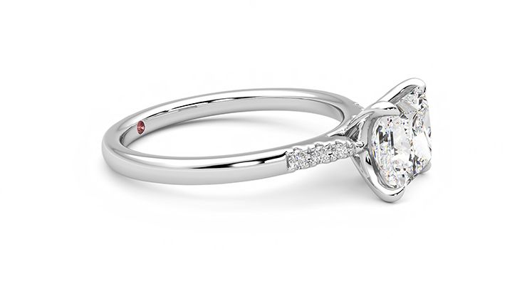 Taylor & Hart Lissome Princess Engagement Ring 360 degree image 8