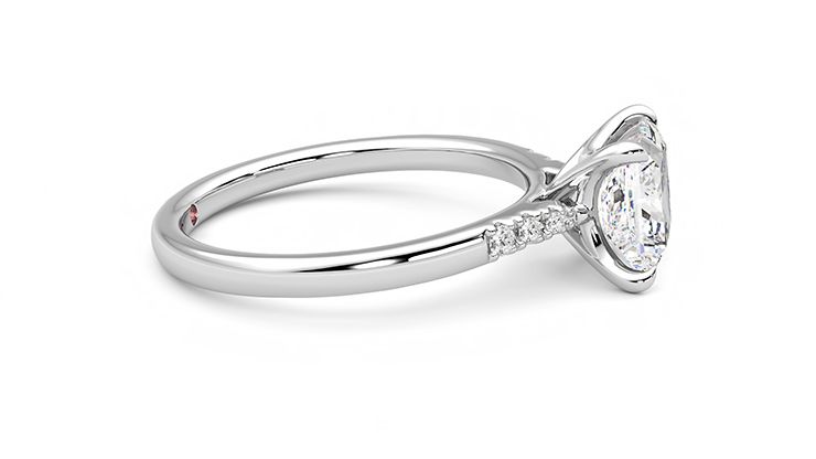 Taylor & Hart Lissome Princess Engagement Ring 360 degree image 9