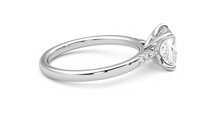 Taylor & Hart Lissome Princess Engagement Ring 360 degree image 10