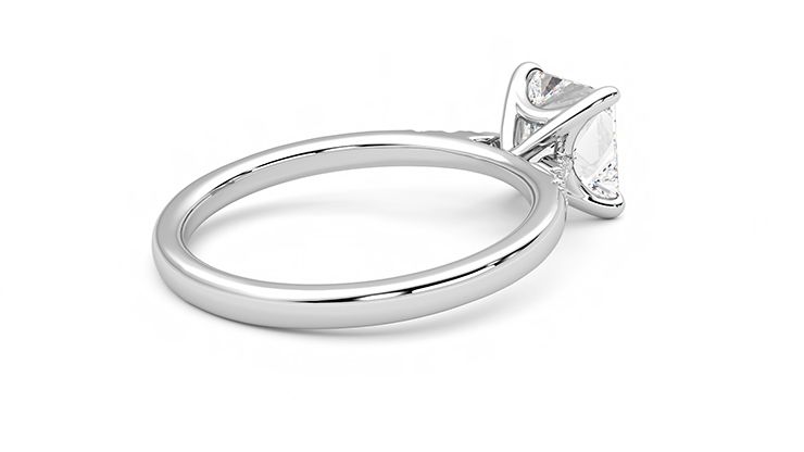 Taylor & Hart Lissome Princess Engagement Ring 360 degree image 12