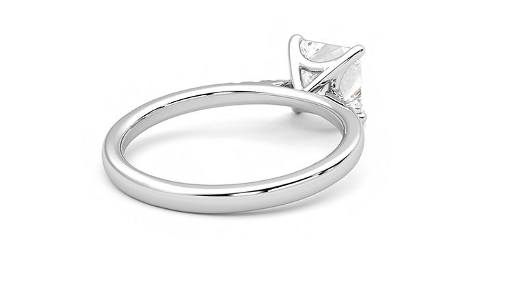 Taylor & Hart Lissome Princess Engagement Ring 360 degree image 13