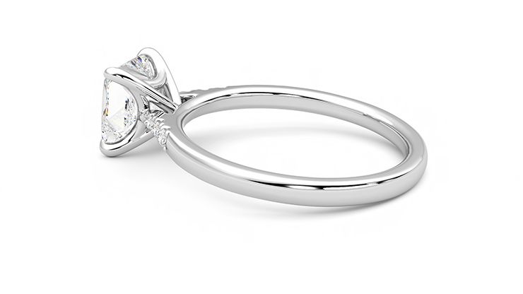 Taylor & Hart Lissome Princess Engagement Ring 360 degree image 19