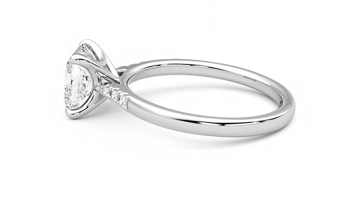 Taylor & Hart Lissome Princess Engagement Ring 360 degree image 20