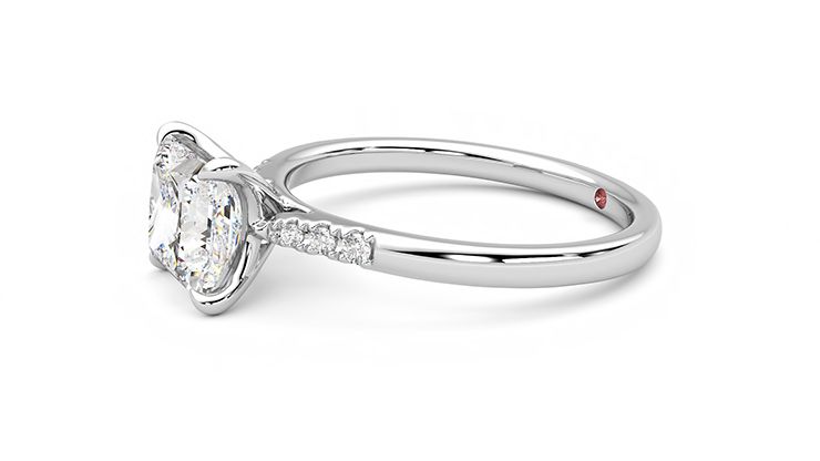 Taylor & Hart Lissome Princess Engagement Ring 360 degree image 22
