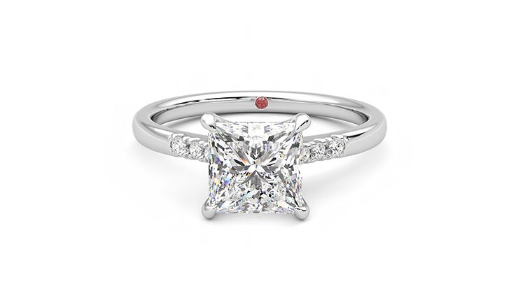 Taylor & Hart Lissome Princess Engagement Ring 360 degree image 29