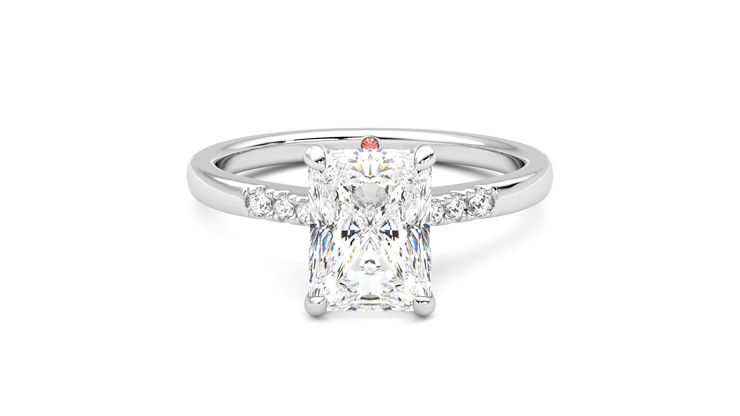Taylor & Hart Lissome Radiant Engagement Ring 360 degree image 0