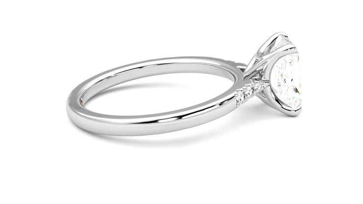 Taylor & Hart Lissome Radiant Engagement Ring 360 degree image 10