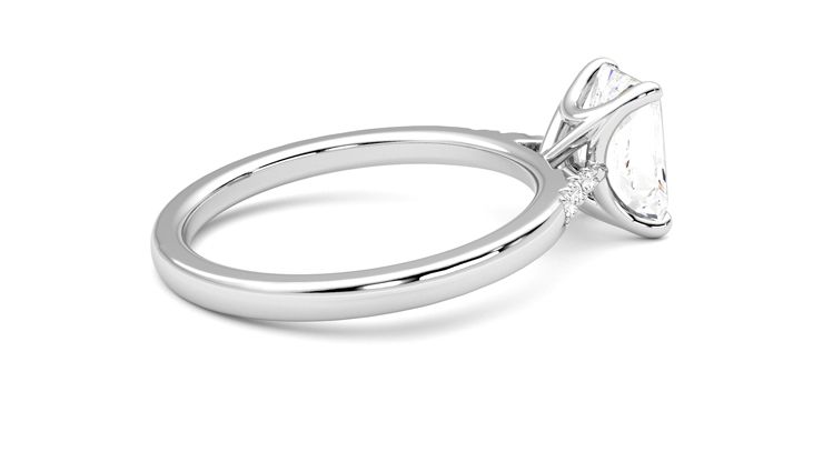 Taylor & Hart Lissome Radiant Engagement Ring 360 degree image 11