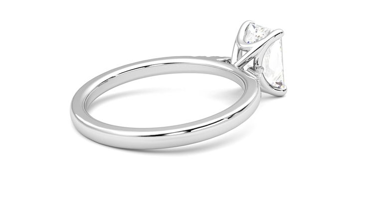 Taylor & Hart Lissome Radiant Engagement Ring 360 degree image 12