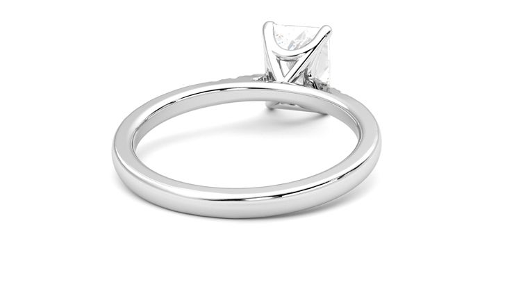 Taylor & Hart Lissome Radiant Engagement Ring 360 degree image 14