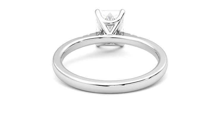Taylor & Hart Lissome Radiant Engagement Ring 360 degree image 15
