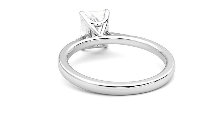 Taylor & Hart Lissome Radiant Engagement Ring 360 degree image 16