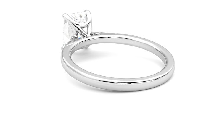 Taylor & Hart Lissome Radiant Engagement Ring 360 degree image 17
