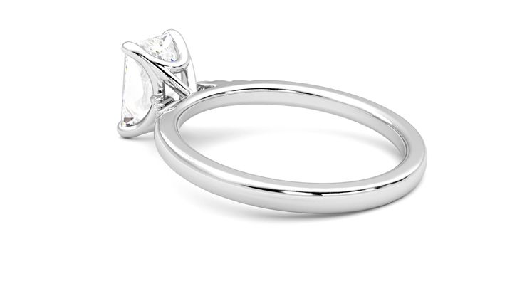 Taylor & Hart Lissome Radiant Engagement Ring 360 degree image 18