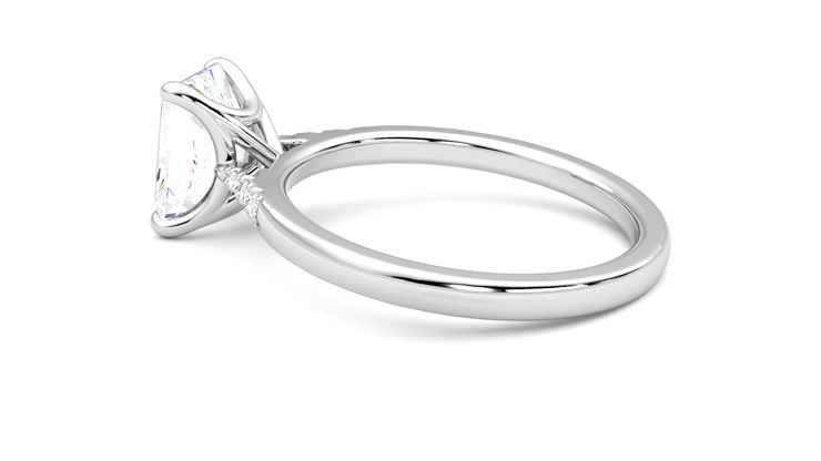 Taylor & Hart Lissome Radiant Engagement Ring 360 degree image 19