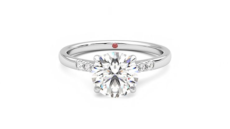 Taylor & Hart Lissome Round Engagement Ring 360 degree image 0