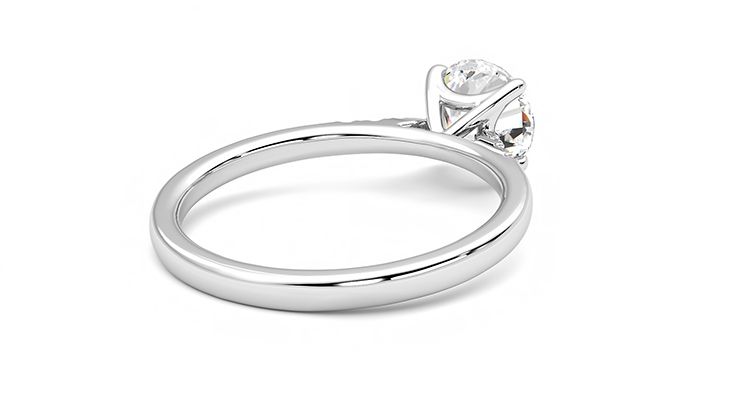 Taylor & Hart Lissome Round Engagement Ring 360 degree image 13
