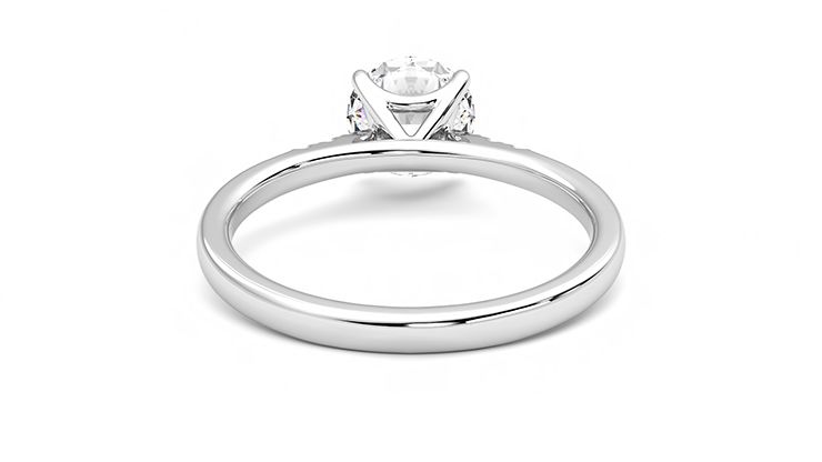 Taylor & Hart Lissome Round Engagement Ring 360 degree image 15