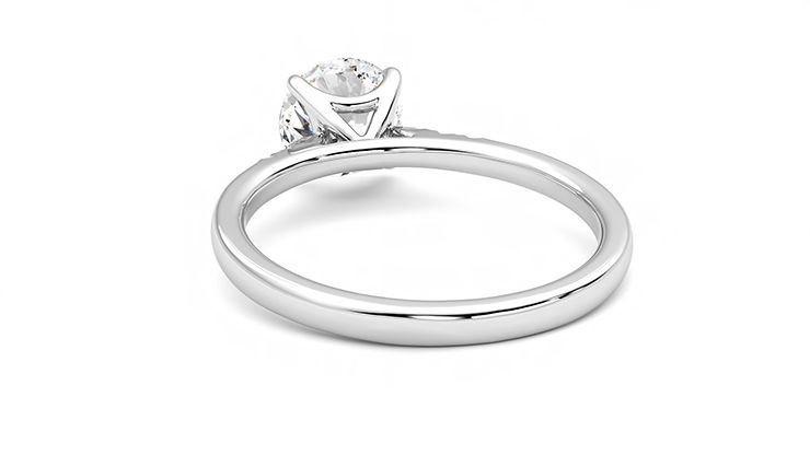 Taylor & Hart Lissome Round Engagement Ring 360 degree image 16