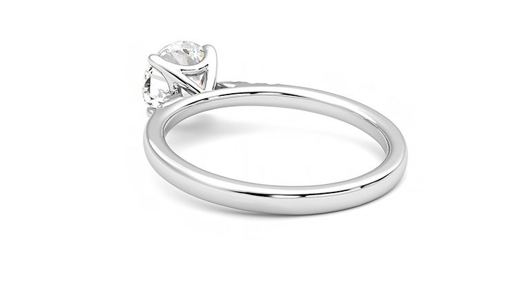 Taylor & Hart Lissome Round Engagement Ring 360 degree image 17
