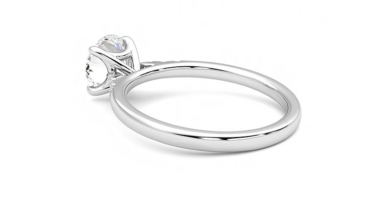 Taylor & Hart Lissome Round Engagement Ring 360 degree image 18