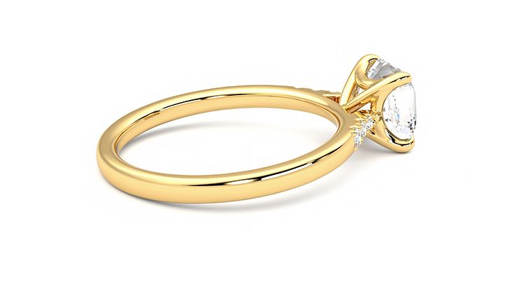 Taylor & Hart Lissome Asscher Engagement Ring 360 degree image 11