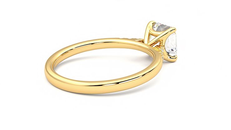 Taylor & Hart Lissome Asscher Engagement Ring 360 degree image 12