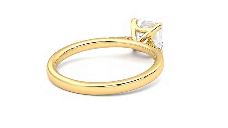 Taylor & Hart Lissome Asscher Engagement Ring 360 degree image 13