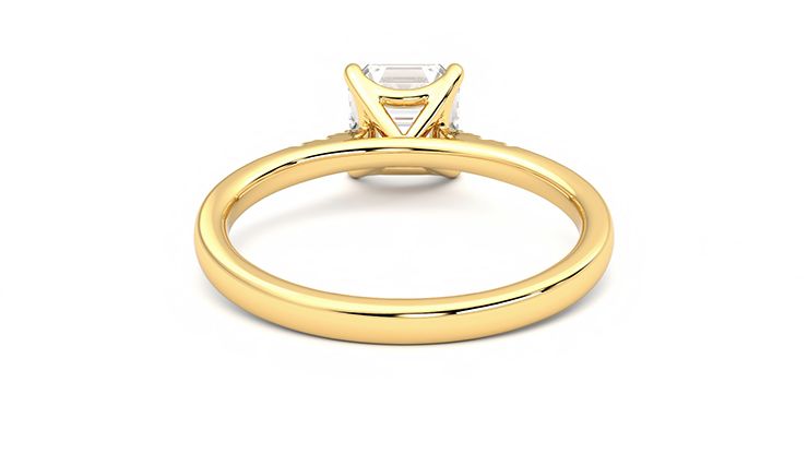 Taylor & Hart Lissome Asscher Engagement Ring 360 degree image 15