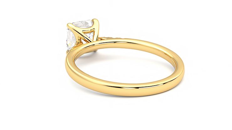 Taylor & Hart Lissome Asscher Engagement Ring 360 degree image 17