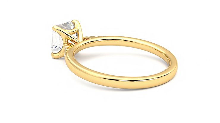 Taylor & Hart Lissome Asscher Engagement Ring 360 degree image 18