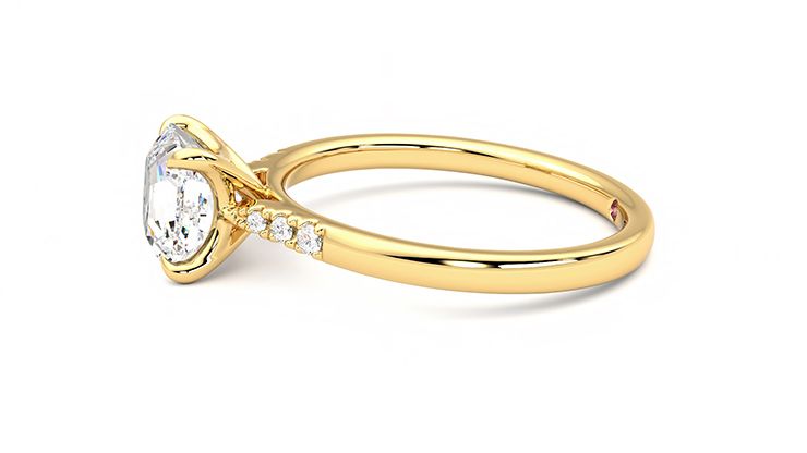 Taylor & Hart Lissome Asscher Engagement Ring 360 degree image 21