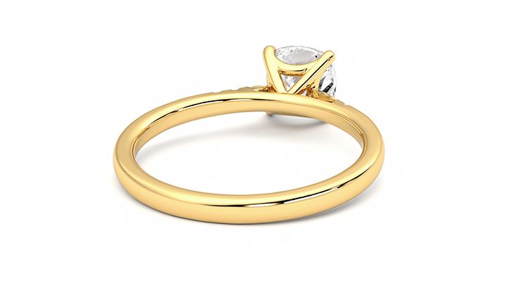 Taylor & Hart Lissome Cushion Engagement Ring 360 degree image 14