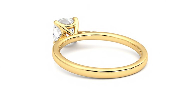 Taylor & Hart Lissome Cushion Engagement Ring 360 degree image 17