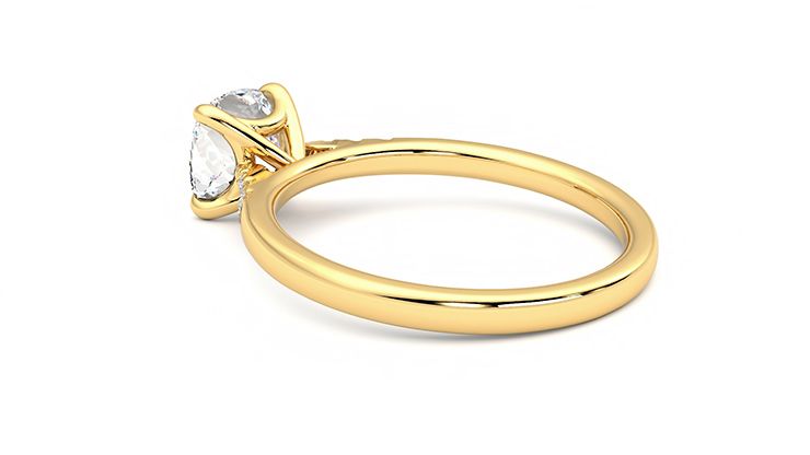 Taylor & Hart Lissome Cushion Engagement Ring 360 degree image 18