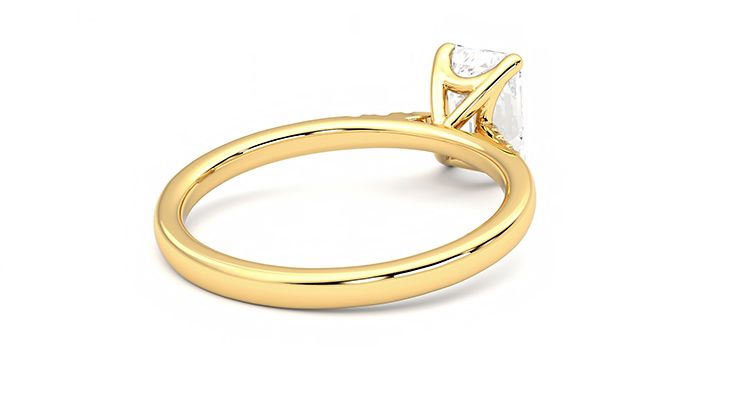 Taylor & Hart Lissome Emerald Engagement Ring 360 degree image 13