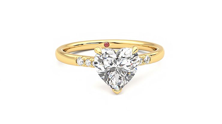 Taylor & Hart Lissome Heart Engagement Ring 360 degree image 2