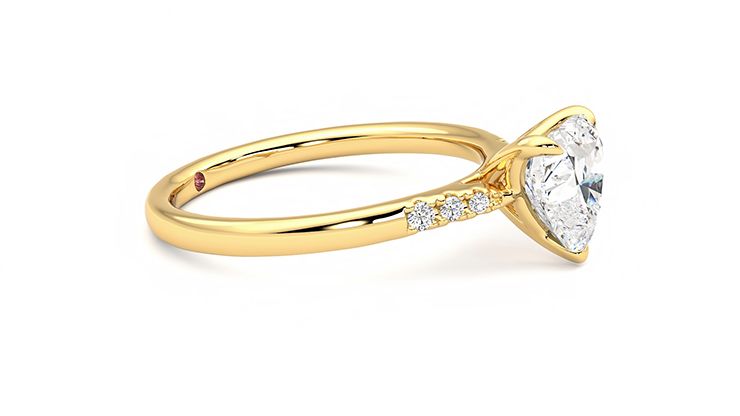 Taylor & Hart Lissome Heart Engagement Ring 360 degree image 8