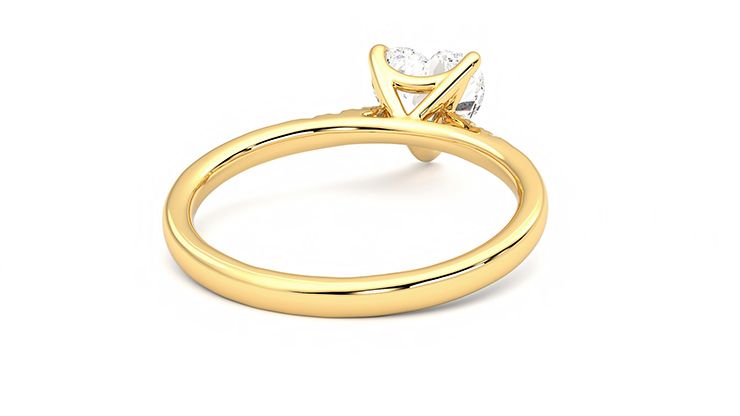 Taylor & Hart Lissome Heart Engagement Ring 360 degree image 14